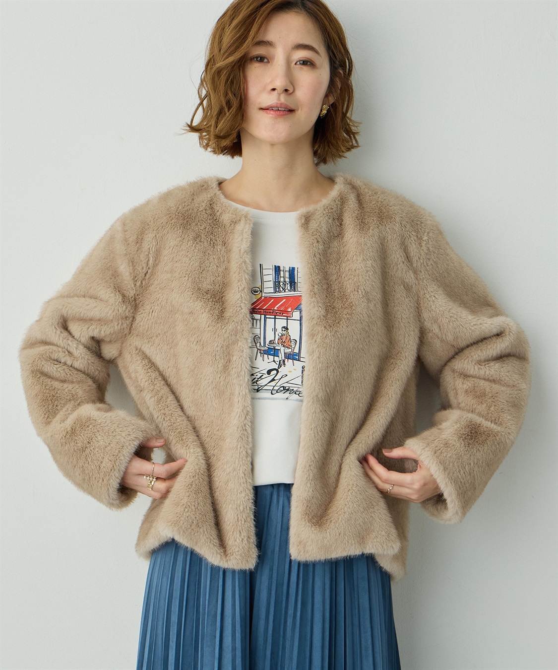 Petit Honfleur ファージャケット_sub_1