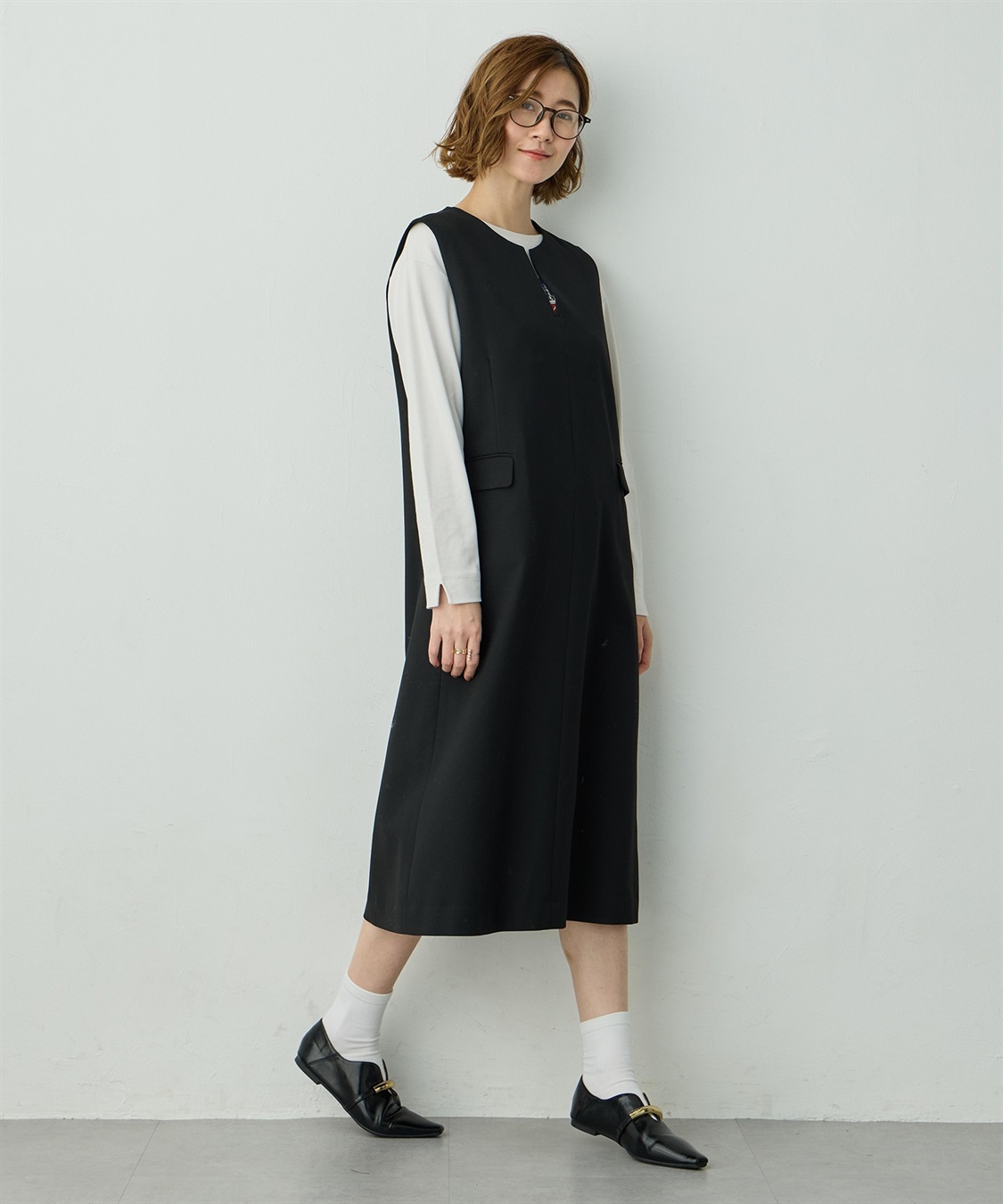 Petit Honfleur キーネックジャンパースカート_sub_1