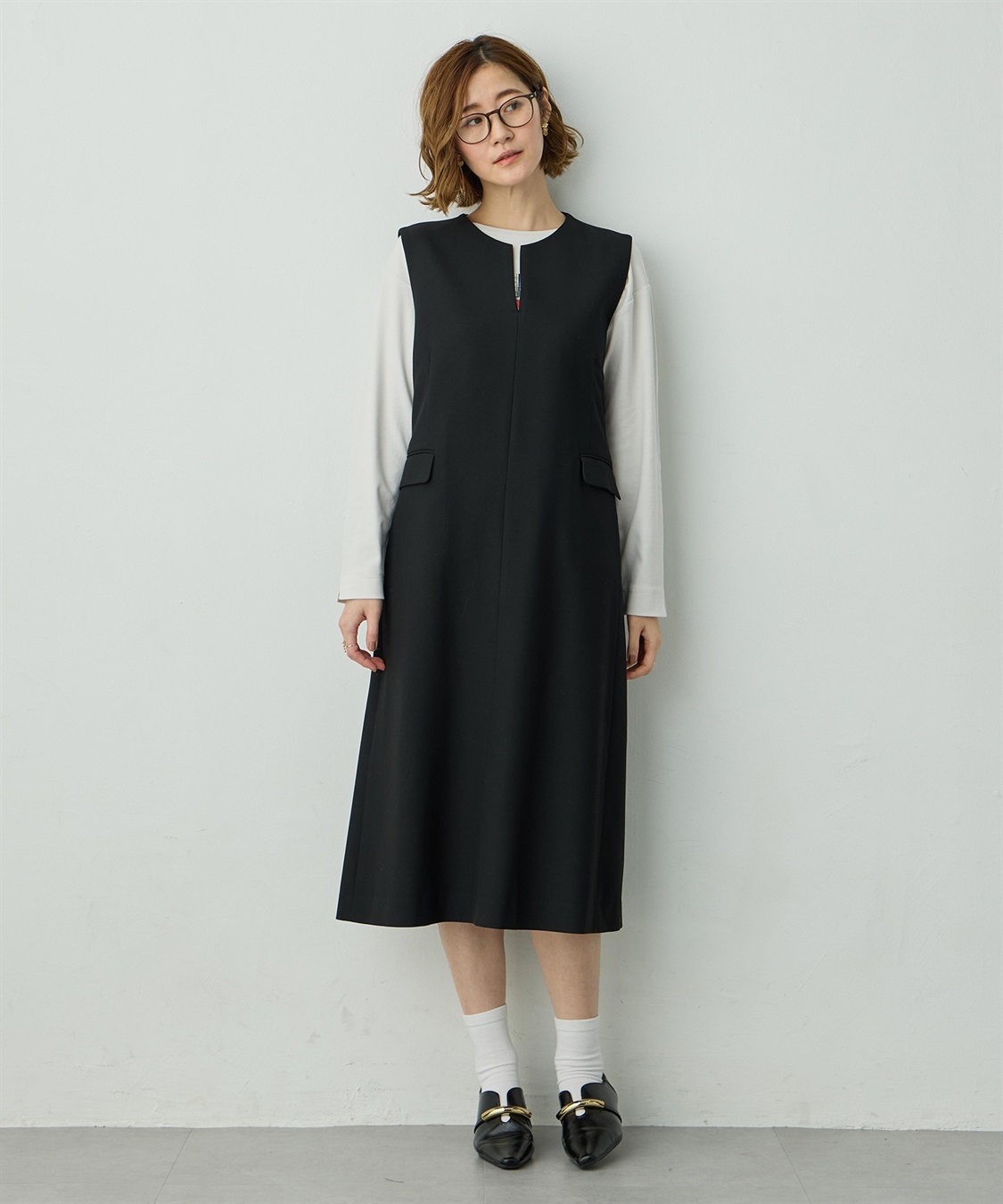 Petit Honfleur キーネックジャンパースカート_sub_4