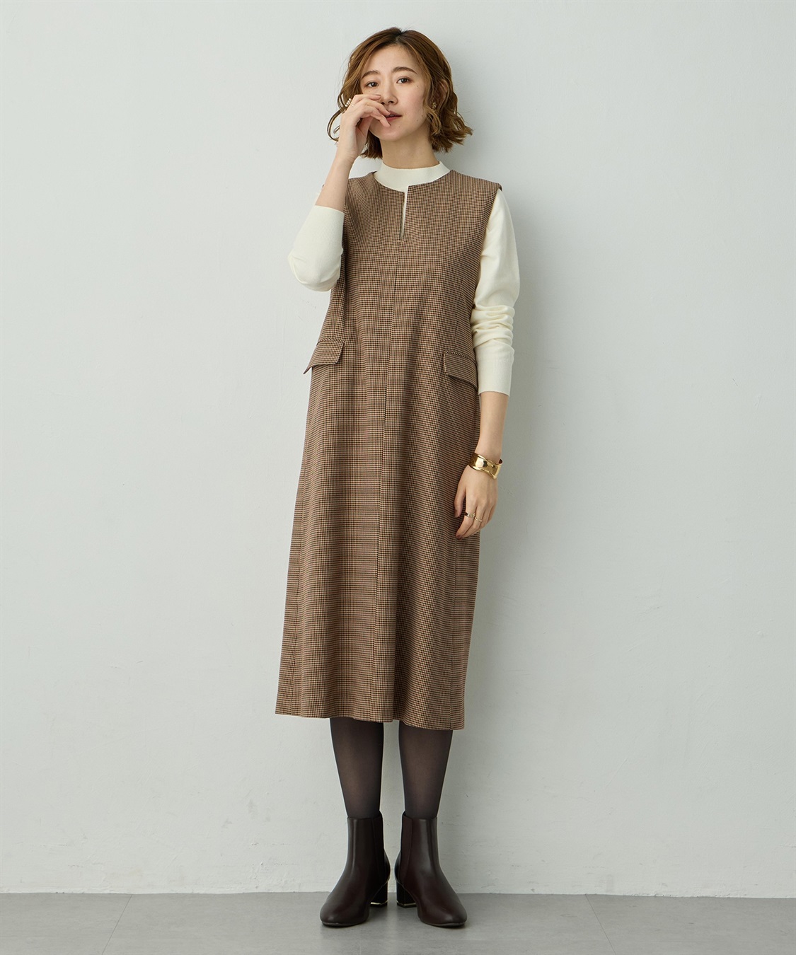 Petit Honfleur キーネックジャンパースカート_sub_7