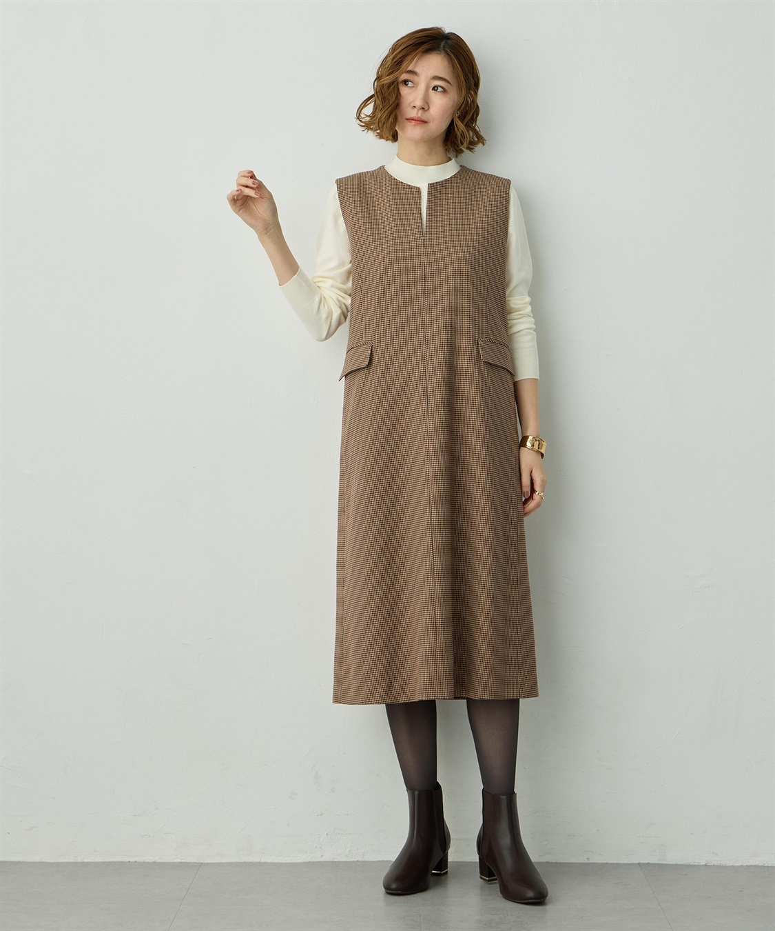 Petit Honfleur キーネックジャンパースカート_sub_8