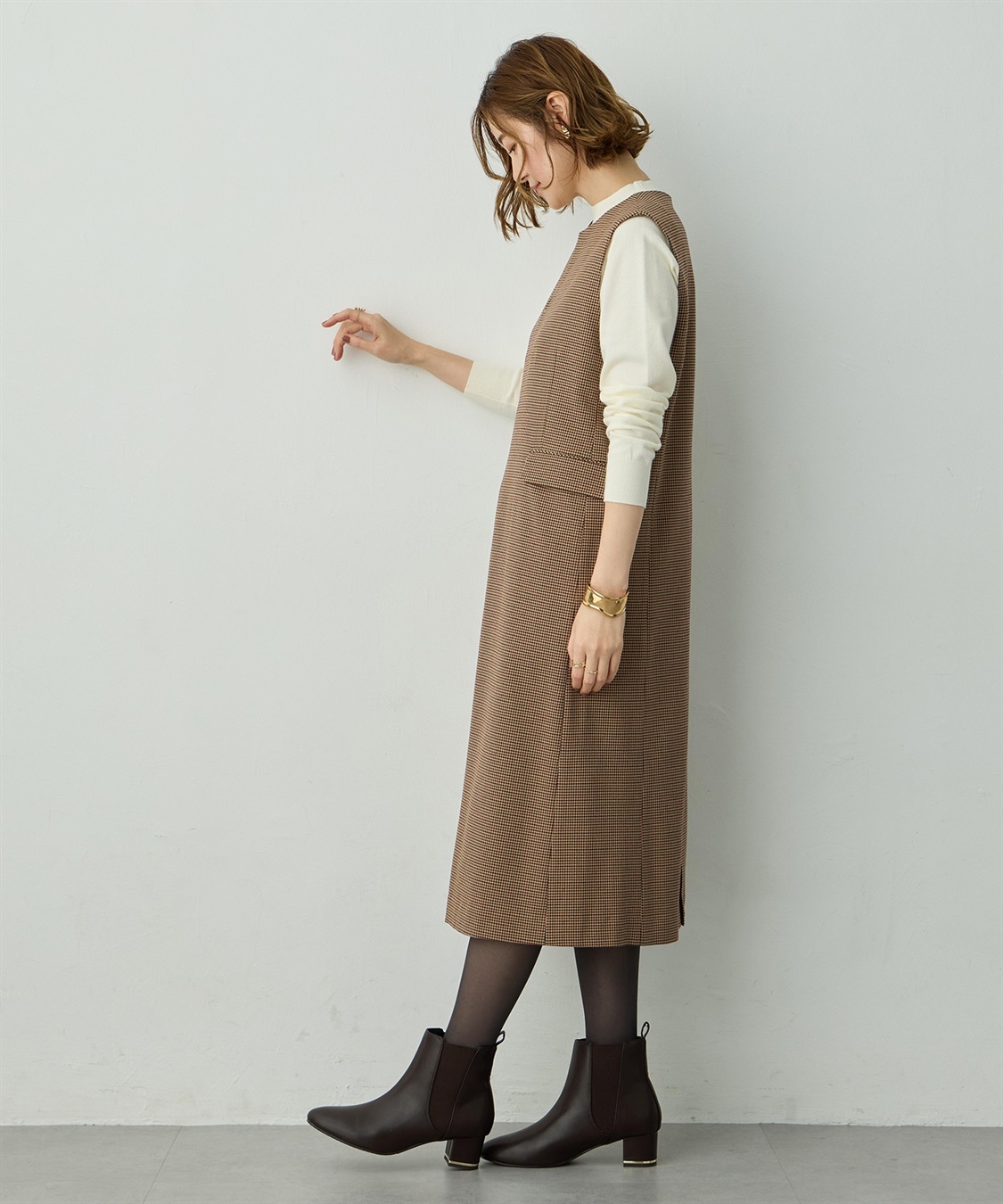 Petit Honfleur キーネックジャンパースカート_sub_11