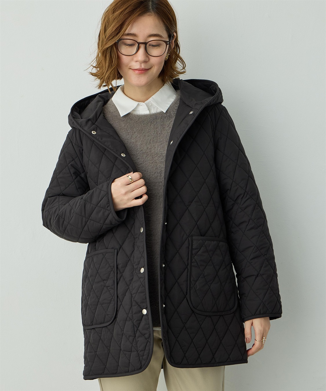 Petit Honfleur フード付き中綿コート_sub_6