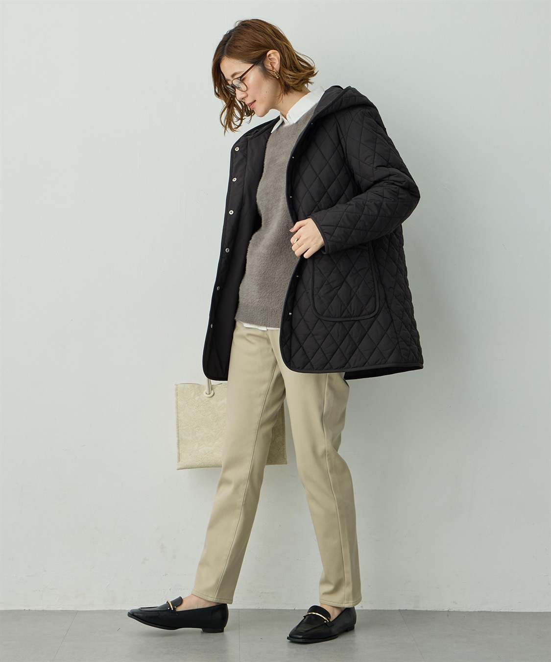 Petit Honfleur フード付き中綿コート_sub_10