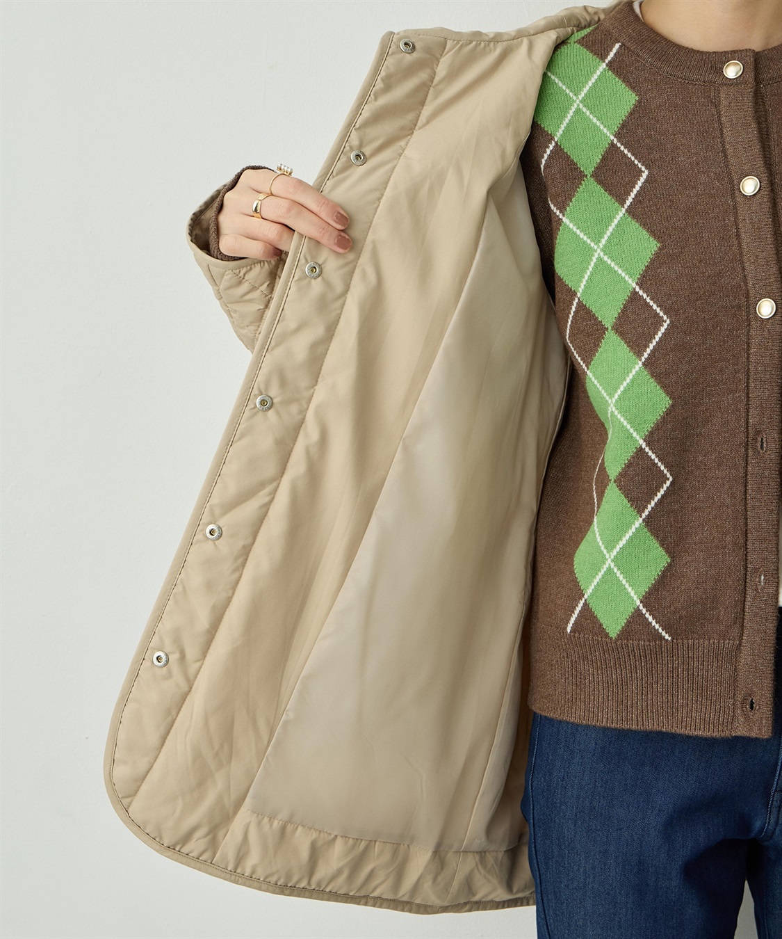 Petit Honfleur フード付き中綿コート_sub_22