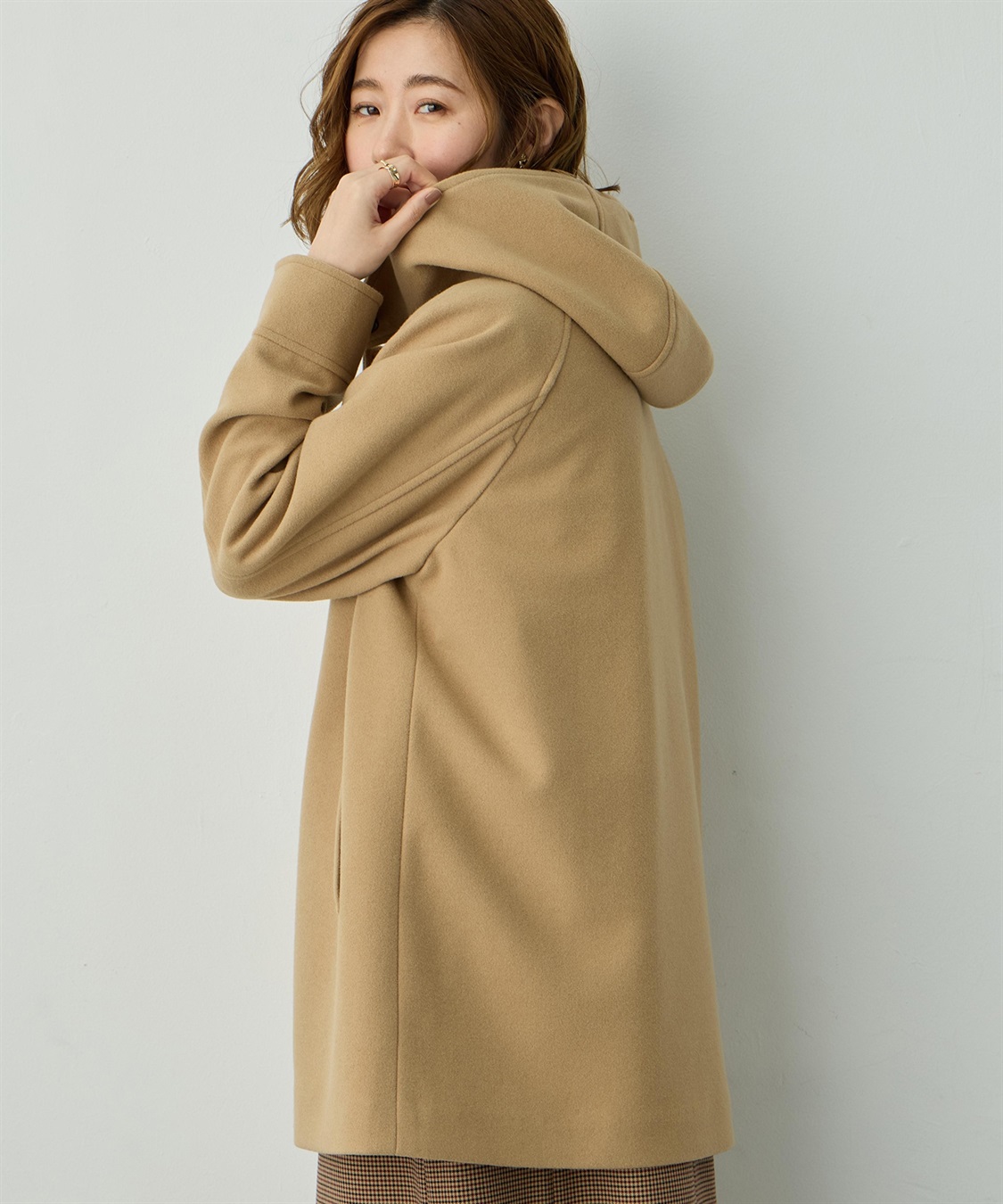 Petit Honfleur フェイクウールコート_sub_3