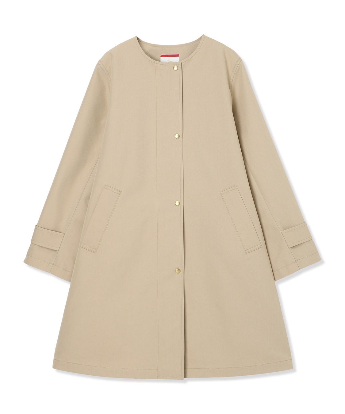 Petit Honfleur ノーカラーロングコート【はっ水・花粉が落ちやすい】_sub_22