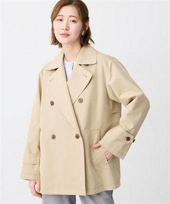 Petit Honfleur ハーフトレンチコート【はっ水・花粉が落ちやすい】_subthumb_1