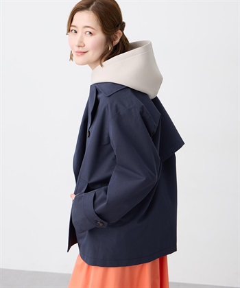 Petit Honfleur ハーフトレンチコート【はっ水・花粉が落ちやすい】_subthumb_9