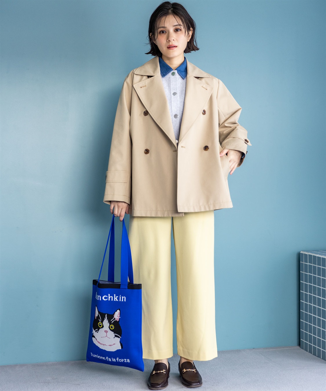 Petit Honfleur ハーフトレンチコート【はっ水・花粉が落ちやすい】_sub_10