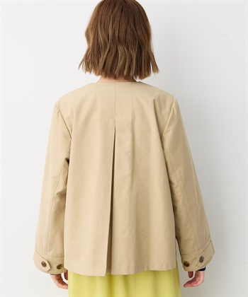 Petit Honfleur ノーカラーショートジャケット【はっ水・花粉が落ちやすい】_subthumb_5