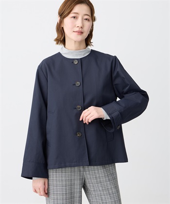 Petit Honfleur ノーカラーショートジャケット【はっ水・花粉が落ちやすい】_subthumb_8