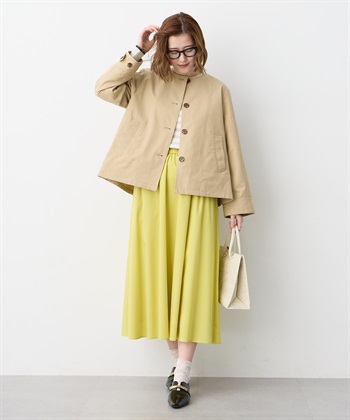 Petit Honfleur ノーカラーショートジャケット【はっ水・花粉が落ちやすい】_subthumb_14