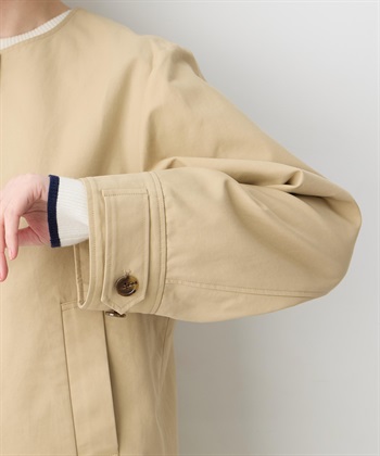 Petit Honfleur ノーカラーショートジャケット【はっ水・花粉が落ちやすい】_subthumb_17