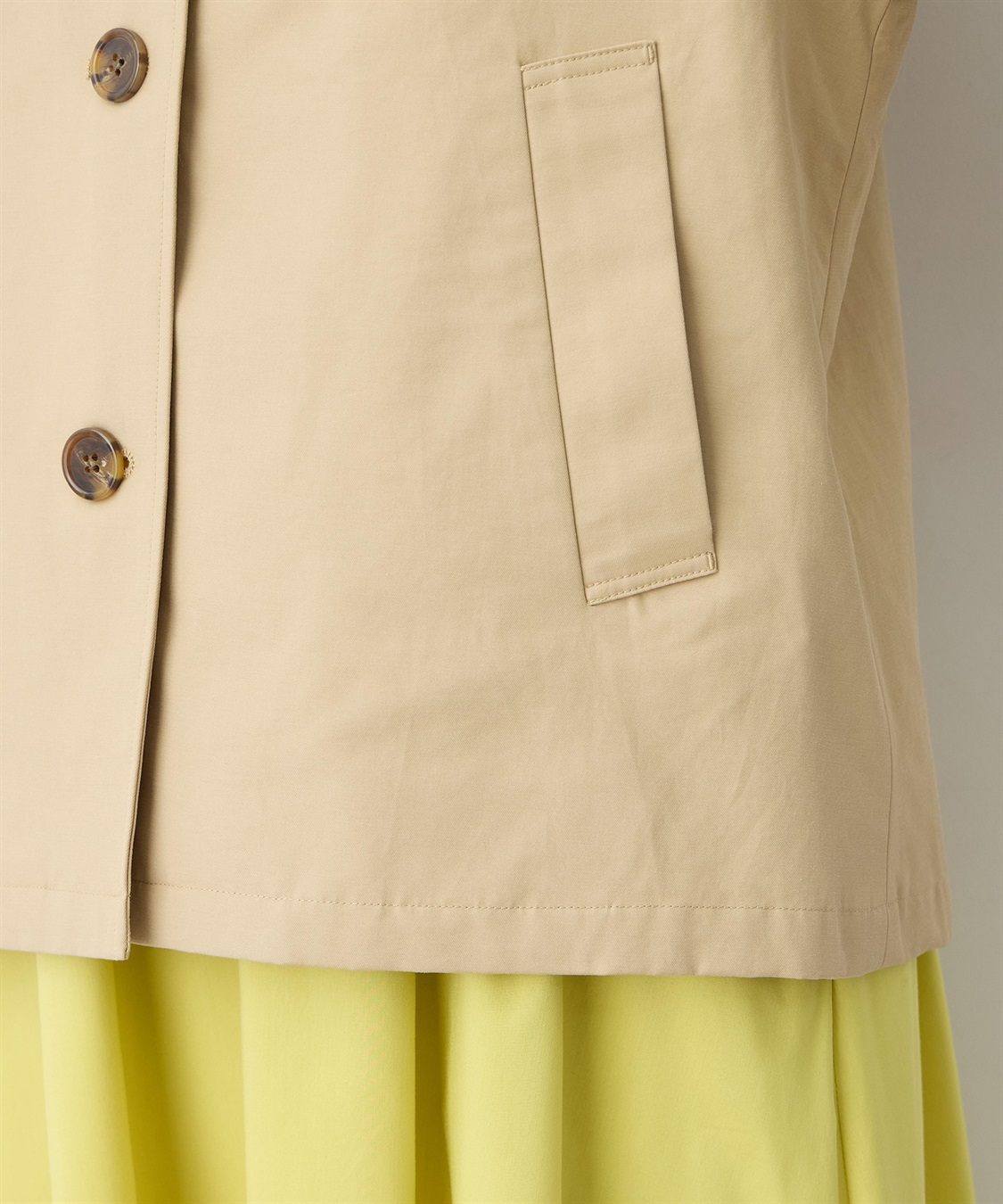 Petit Honfleur ノーカラーショートジャケット【はっ水・花粉が落ちやすい】_sub_19