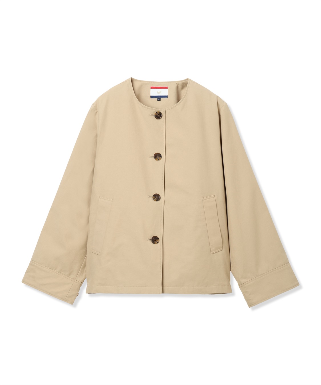 Petit Honfleur ノーカラーショートジャケット【はっ水・花粉が落ちやすい】_sub_21