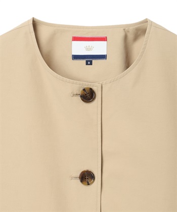 Petit Honfleur ノーカラーショートジャケット【はっ水・花粉が落ちやすい】_subthumb_23