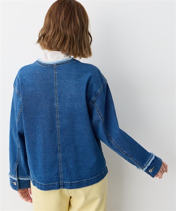 Petit Honfleur ノーカラーデニムジャケット_subthumb_6