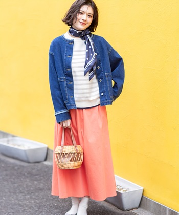 Petit Honfleur ノーカラーデニムジャケット_subthumb_10