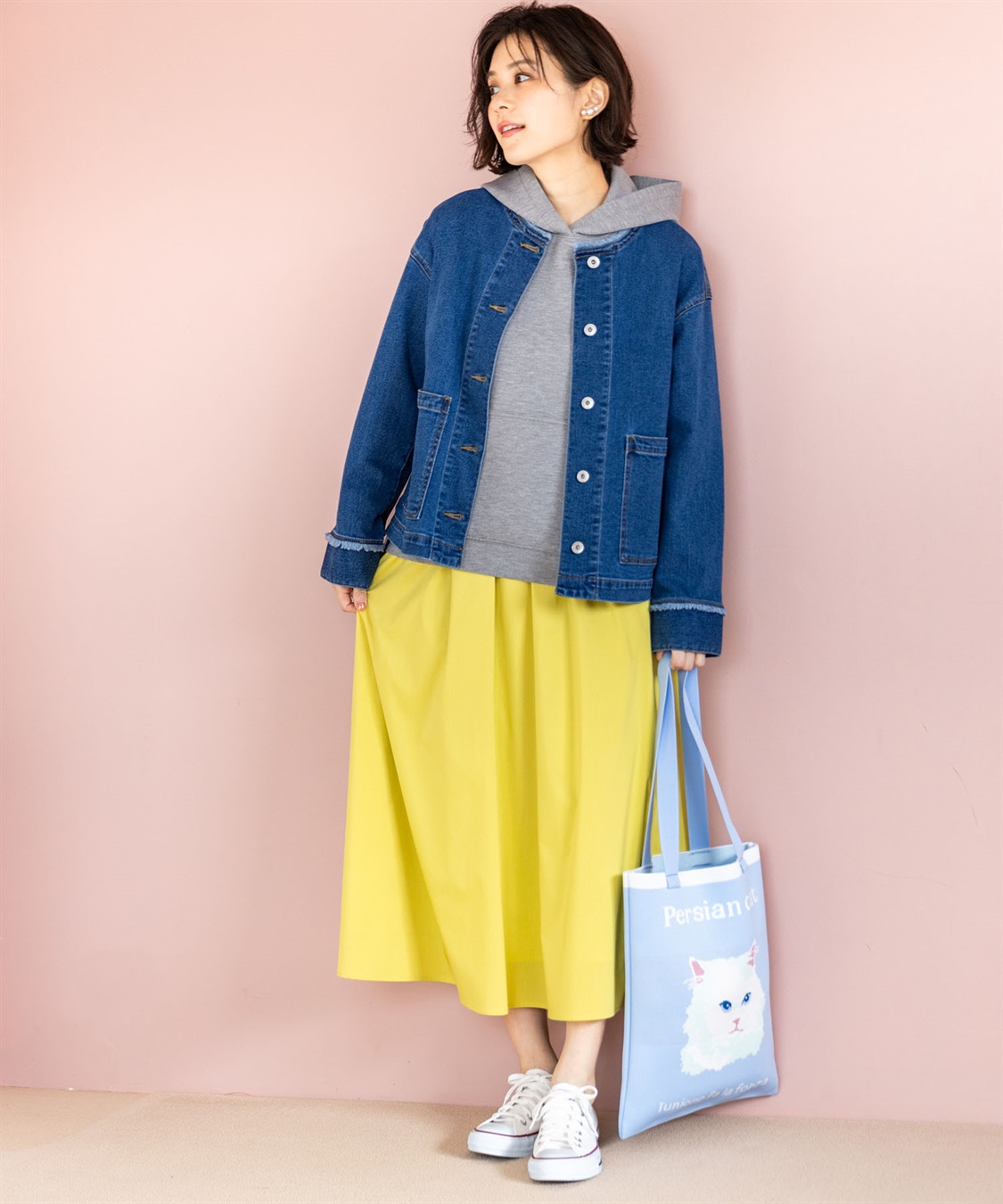 Petit Honfleur ノーカラーデニムジャケット_sub_11