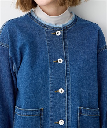 Petit Honfleur ノーカラーデニムジャケット_subthumb_19