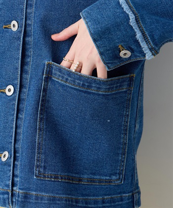 Petit Honfleur ノーカラーデニムジャケット_subthumb_20