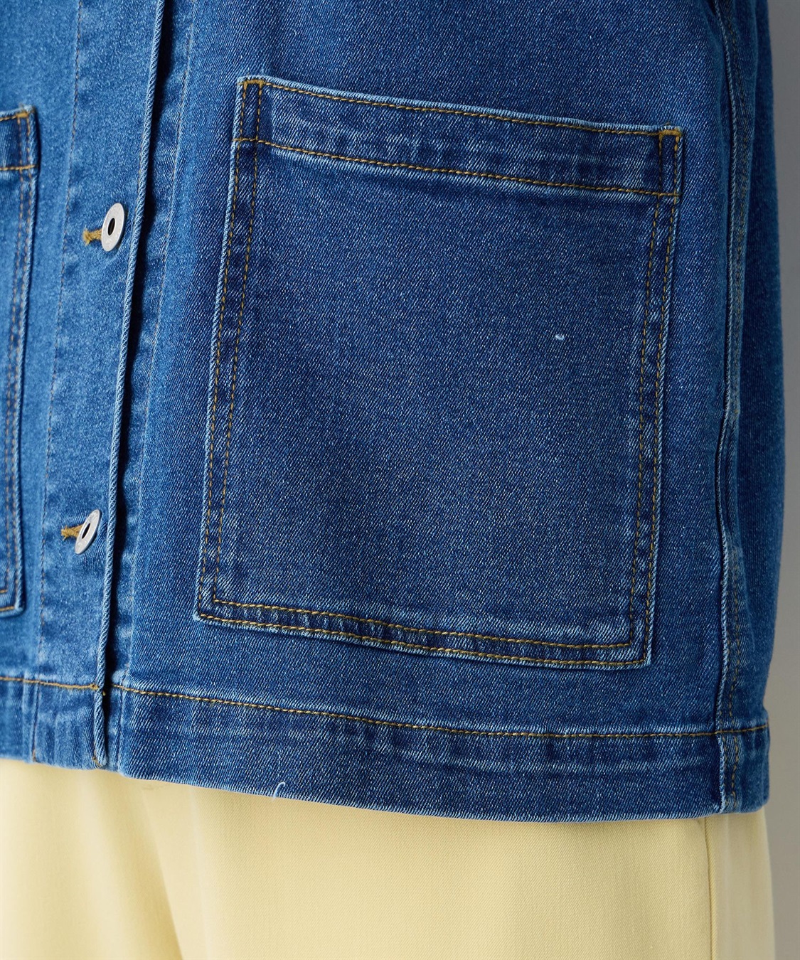 Petit Honfleur ノーカラーデニムジャケット_sub_22