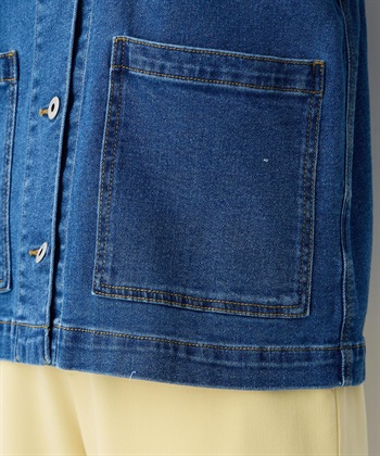 Petit Honfleur ノーカラーデニムジャケット_subthumb_22