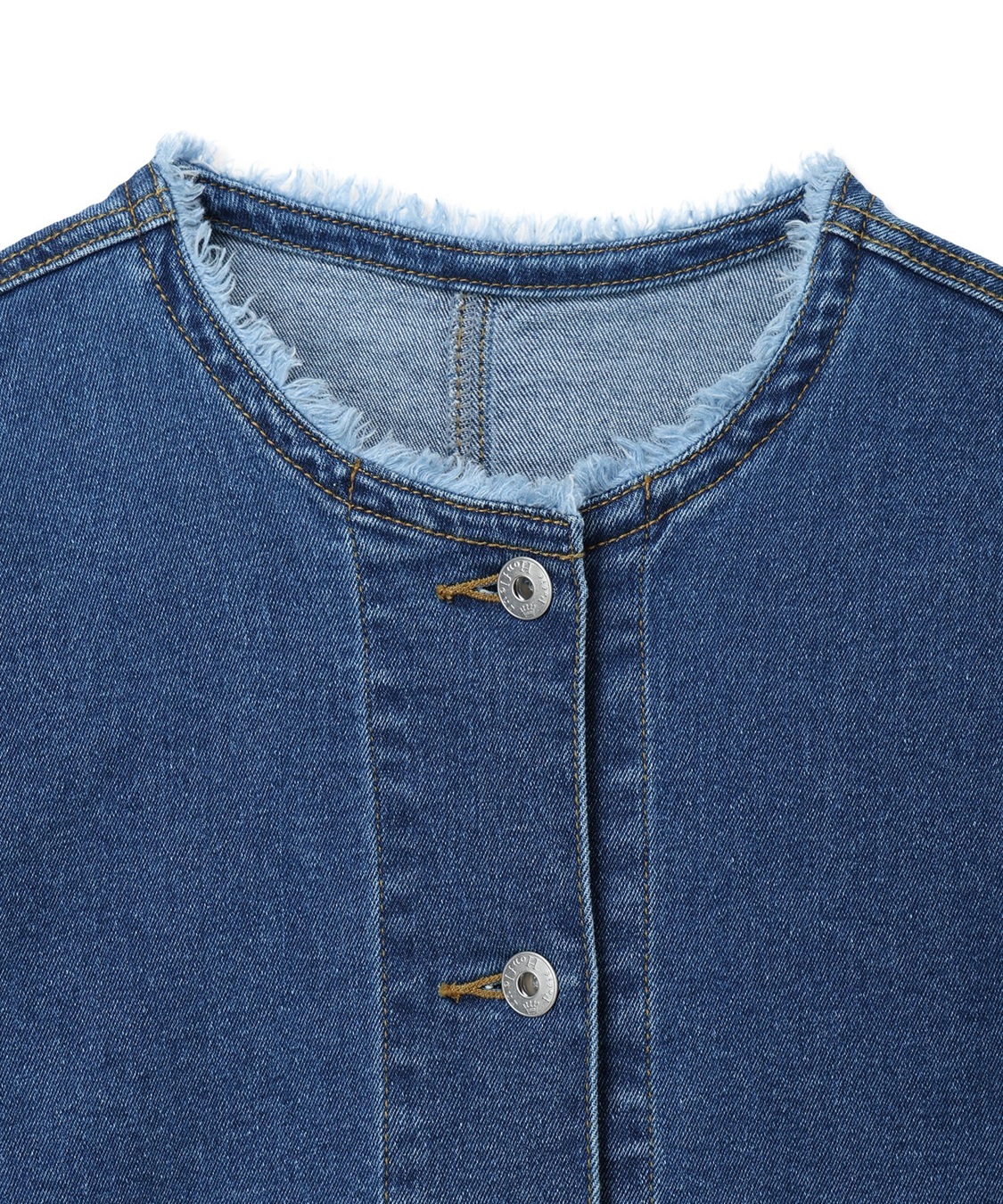 Petit Honfleur ノーカラーデニムジャケット_sub_25