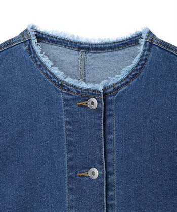 Petit Honfleur ノーカラーデニムジャケット_subthumb_25