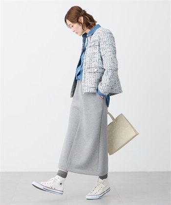 Petit Honfleur ノーカラーツイードジャケット_subthumb_8