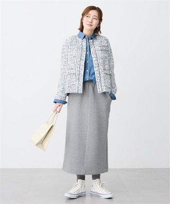 Petit Honfleur ノーカラーツイードジャケット_subthumb_9