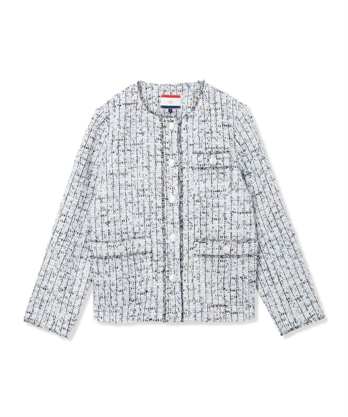 Petit Honfleur ノーカラーツイードジャケット_sub_16