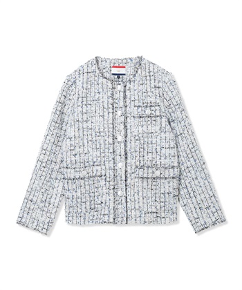 Petit Honfleur ノーカラーツイードジャケット_subthumb_16