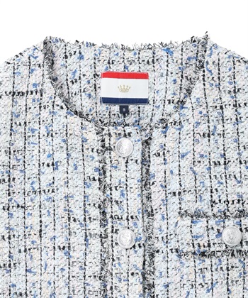 Petit Honfleur ノーカラーツイードジャケット_subthumb_18