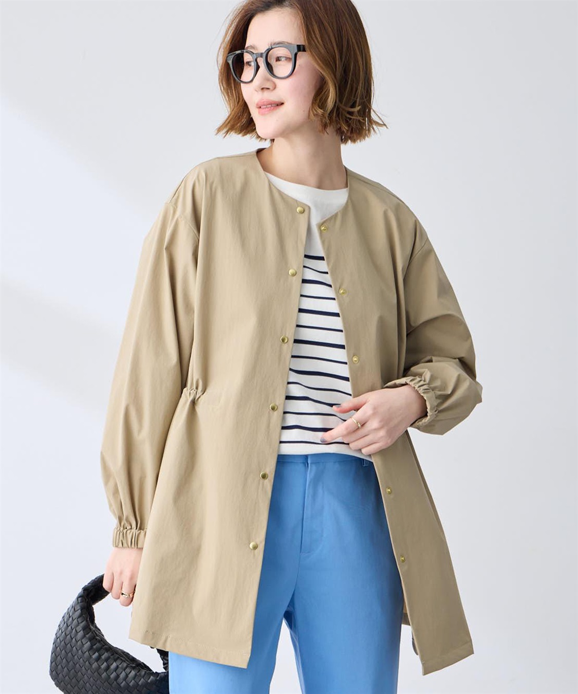 Petit Honfleur ドロストハーフコート_sub_1