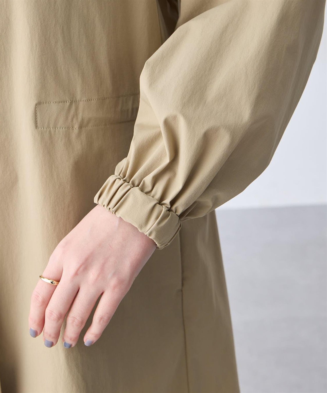 Petit Honfleur ドロストハーフコート_sub_14