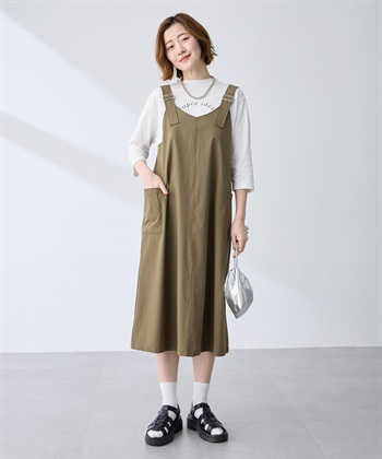 Petit Honfleur カーゴ風ジャンパースカート【はっ水】_subthumb_1