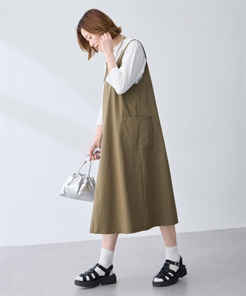 Petit Honfleur カーゴ風ジャンパースカート【はっ水】_subthumb_3