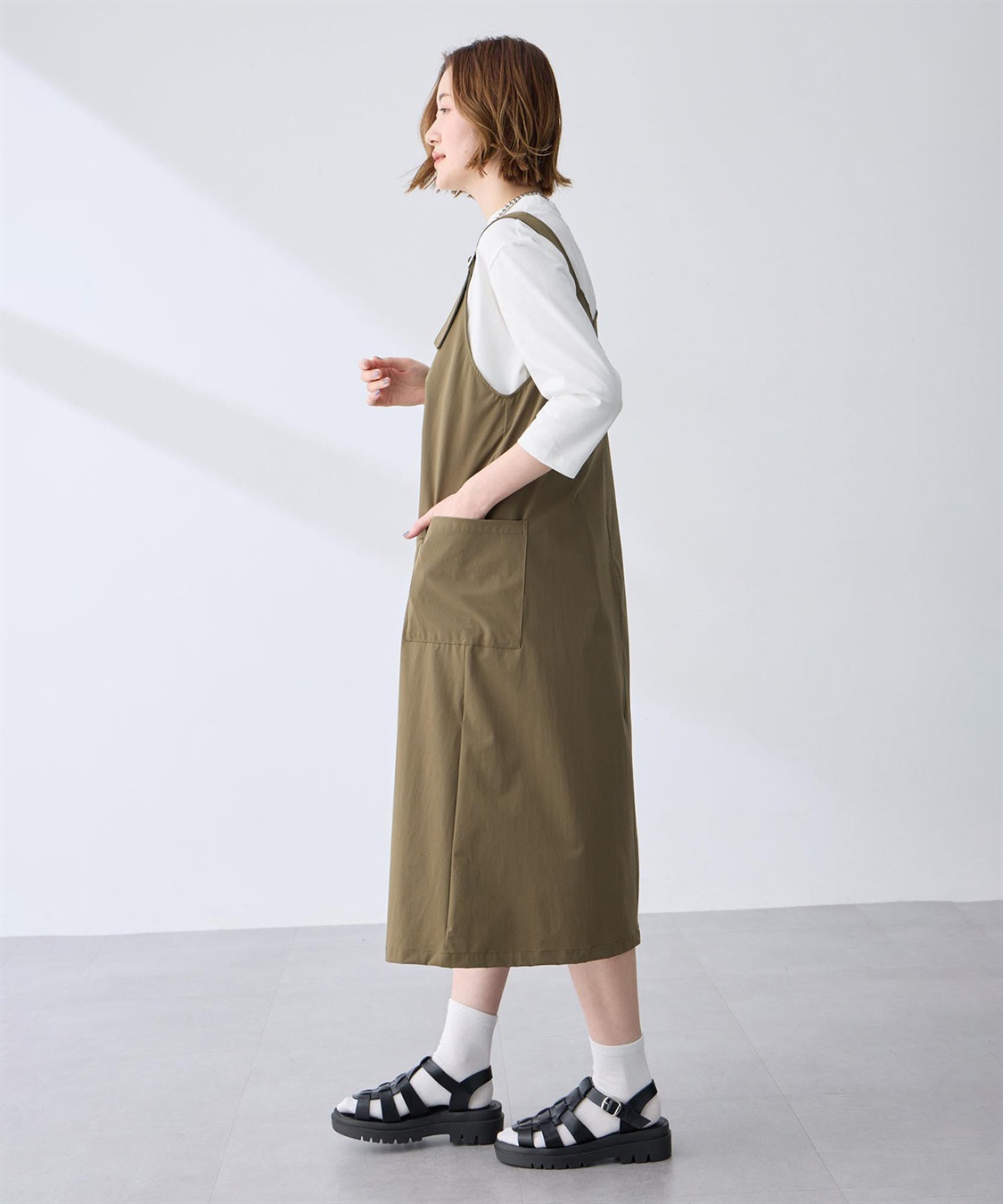 Petit Honfleur カーゴ風ジャンパースカート【はっ水】_sub_6