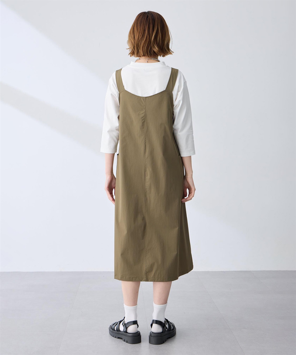 Petit Honfleur カーゴ風ジャンパースカート【はっ水】_sub_7