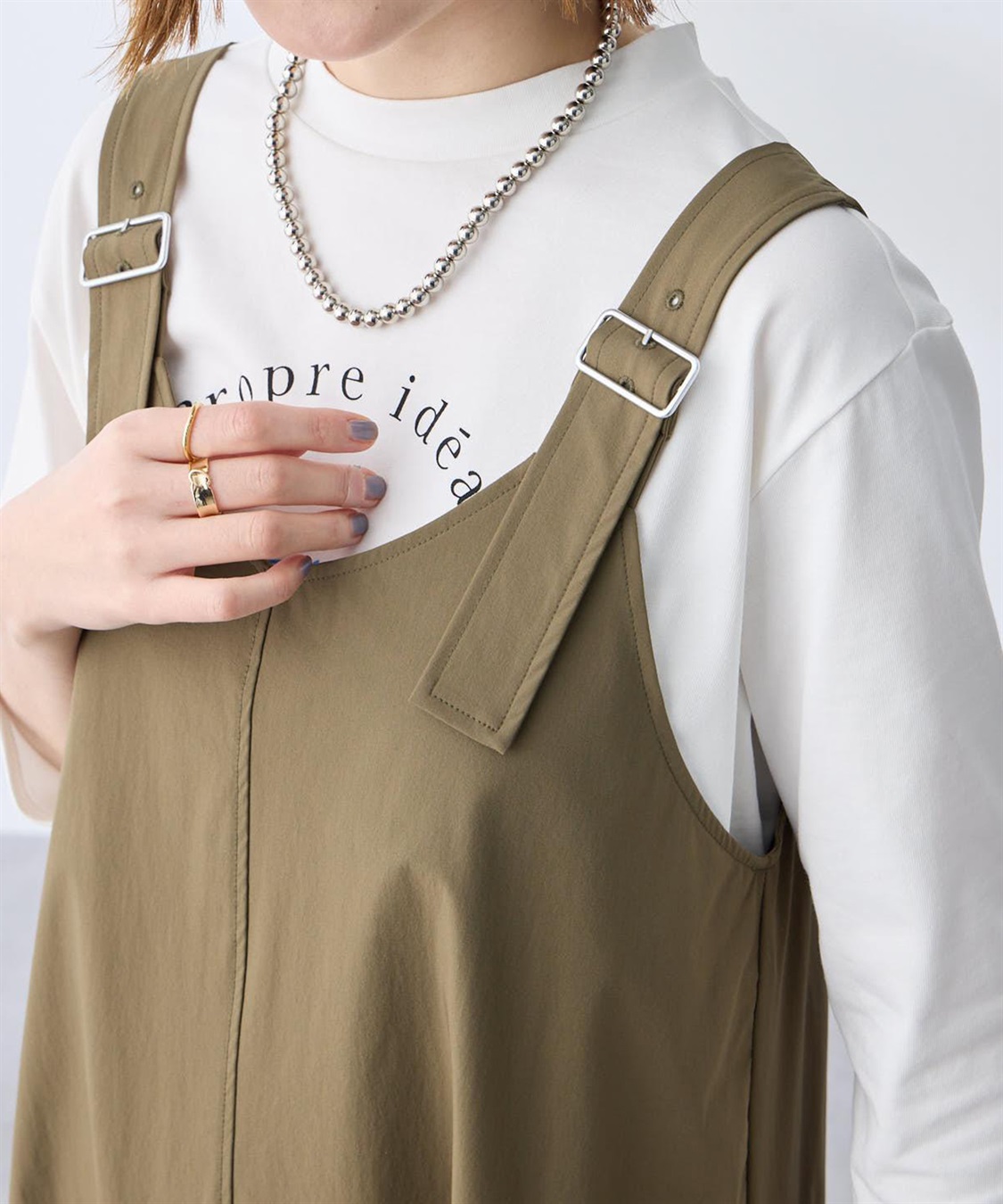 Petit Honfleur カーゴ風ジャンパースカート【はっ水】_sub_9