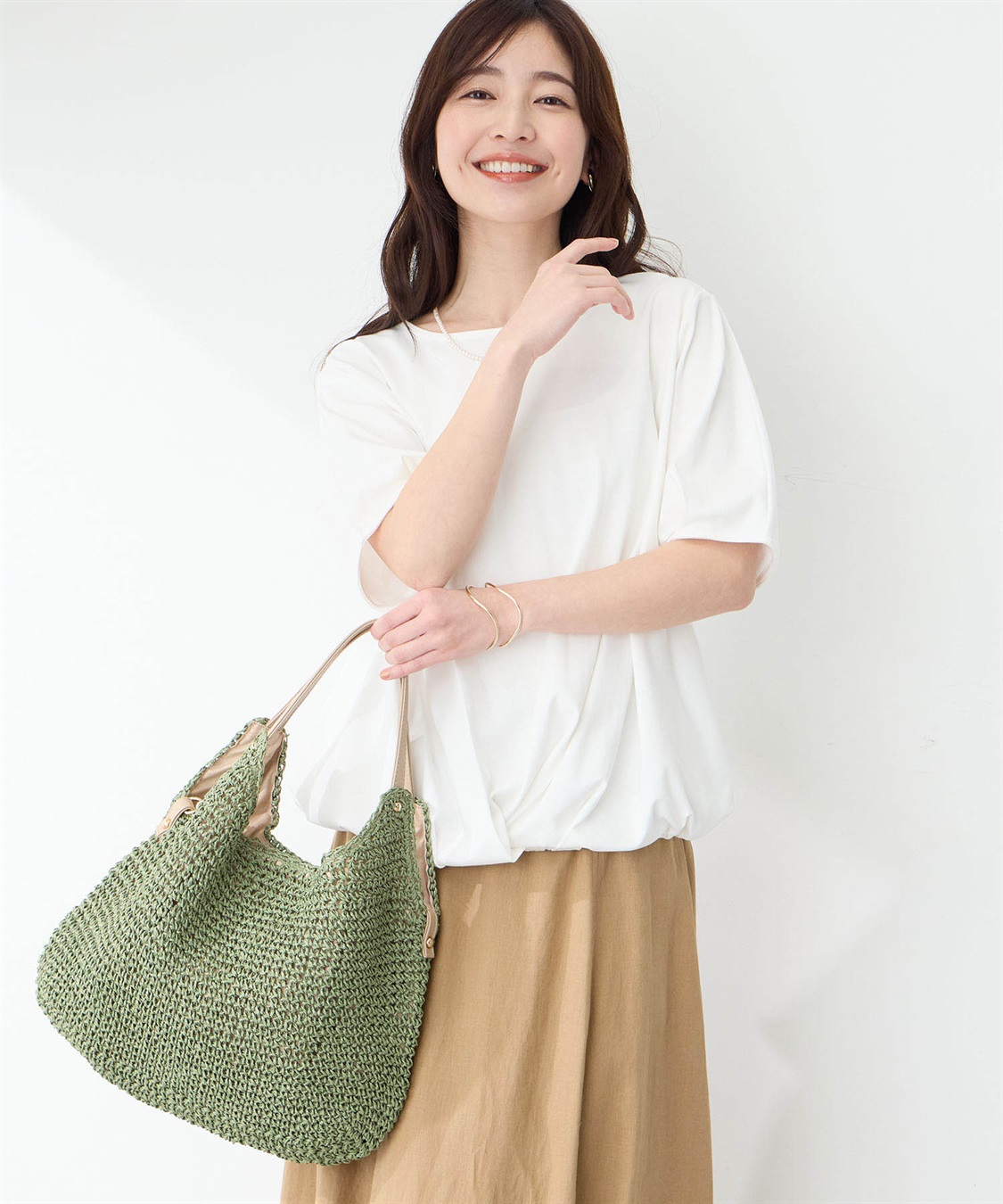 Petit Honfleur 配色編みバッグ_sub_5