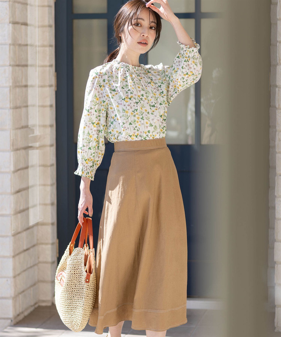 Petit Honfleur 配色編みバッグ_sub_10