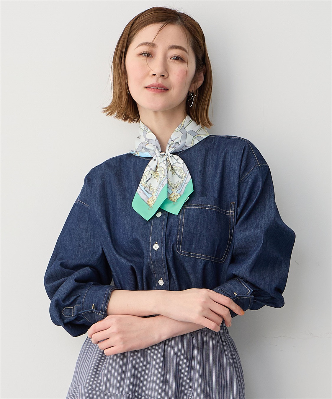 Petit Honfleur ワンタッチプリントスカーフ_sub_1