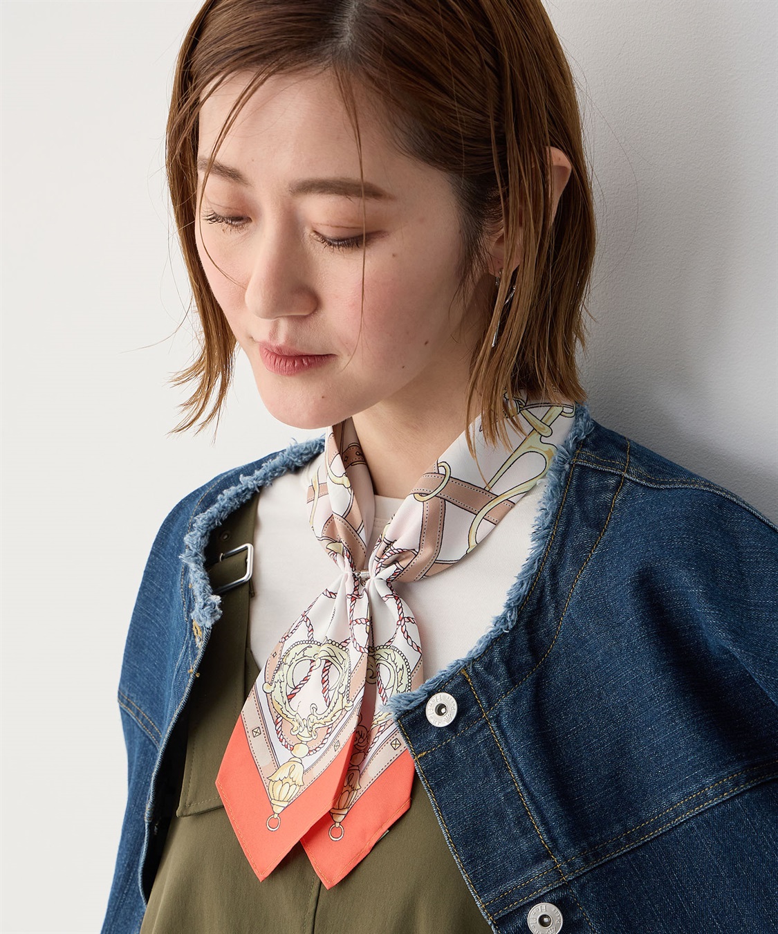 Petit Honfleur ワンタッチプリントスカーフ_sub_2