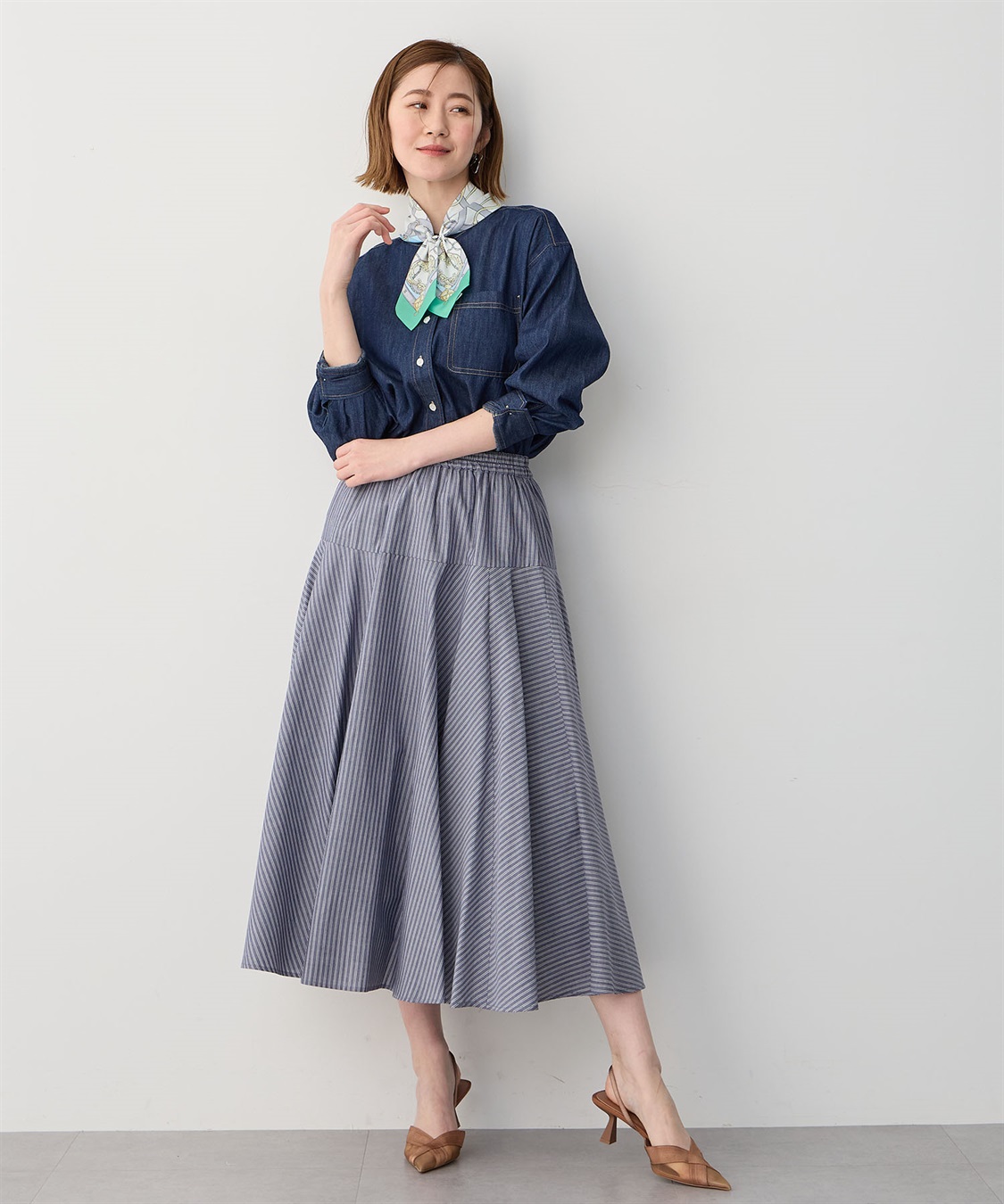 Petit Honfleur ワンタッチプリントスカーフ_sub_7