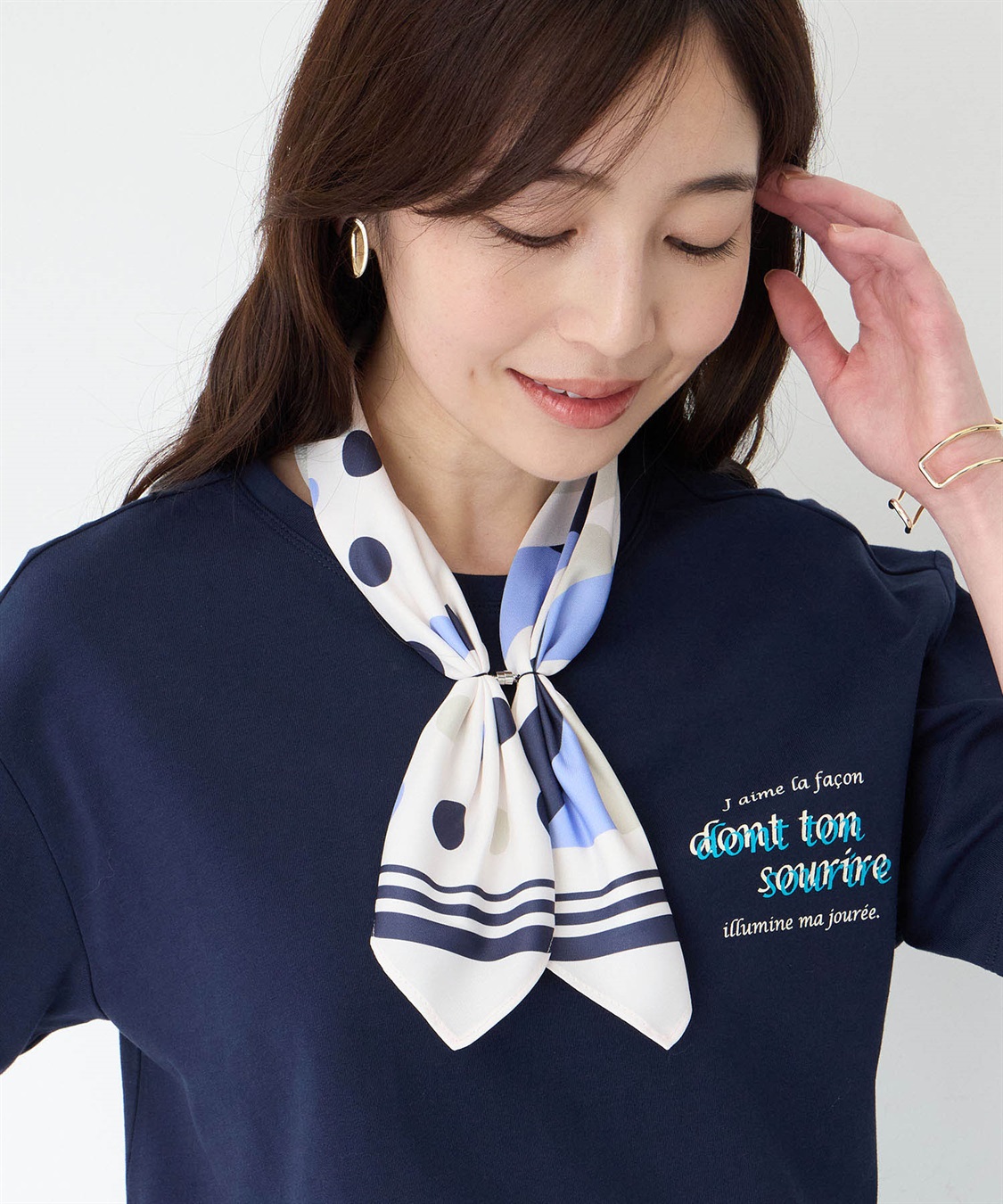 Petit Honfleur 接触冷感ワンタッチスカーフ_sub_4