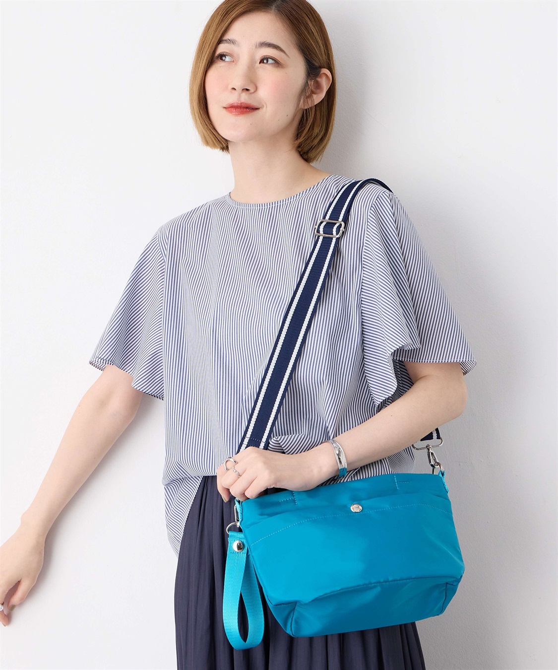 Petit Honfleur バイカラーショルダーバッグ_sub_2