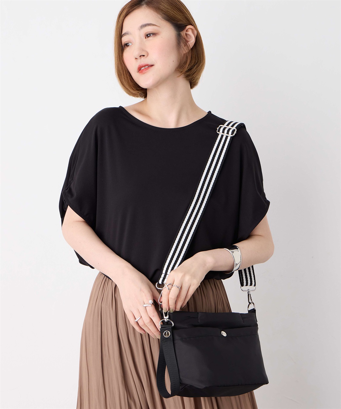 Petit Honfleur バイカラーショルダーバッグ_sub_4